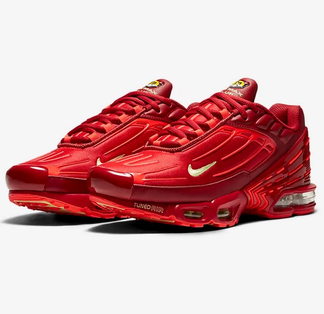 Nike Air Max Plus 3 Rouge sportif/Cramoisi brillant/Blanc/Feux de la rampe - Baskets Homme Nike