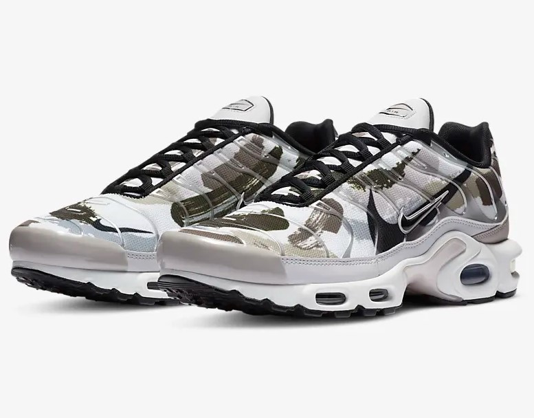 Nike Air Max Plus Gris vaste/Blanc sommet/Vert poison/Noir - Baskets Homme Nike