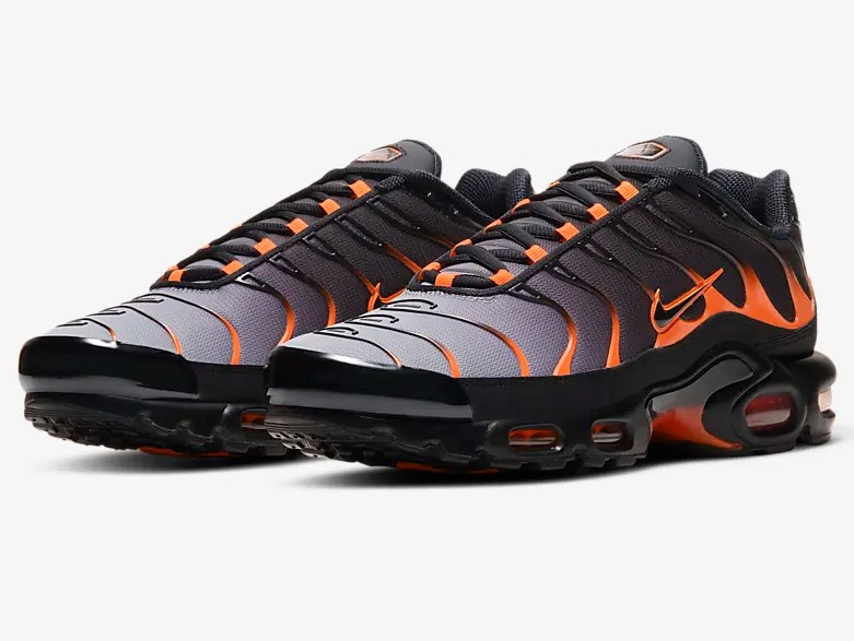 Nike Air Max Plus Noir/Orange équipe/Gris fer/Noir - Baskets Homme Nike