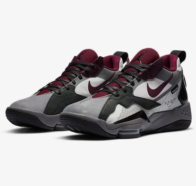 Jordan Zoom '92 Paris Saint-Germain Graphite clair/Gris neutre/Noir/Bordeaux - Baskets Homme Nike