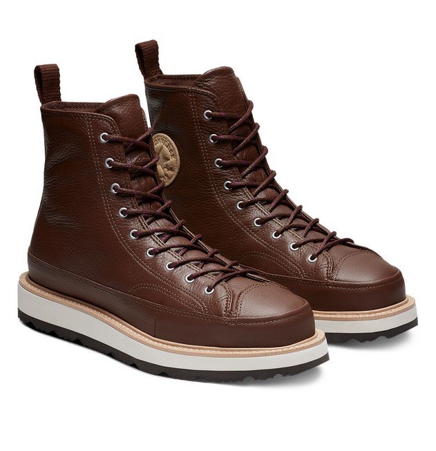 Chuck Taylor Crafted Boot montante chocolate/light fawn/black - Boots Homme Converse