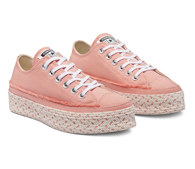 Espadrille Converse Chuck Taylor All Star Color basse Quartz rose/Blanc