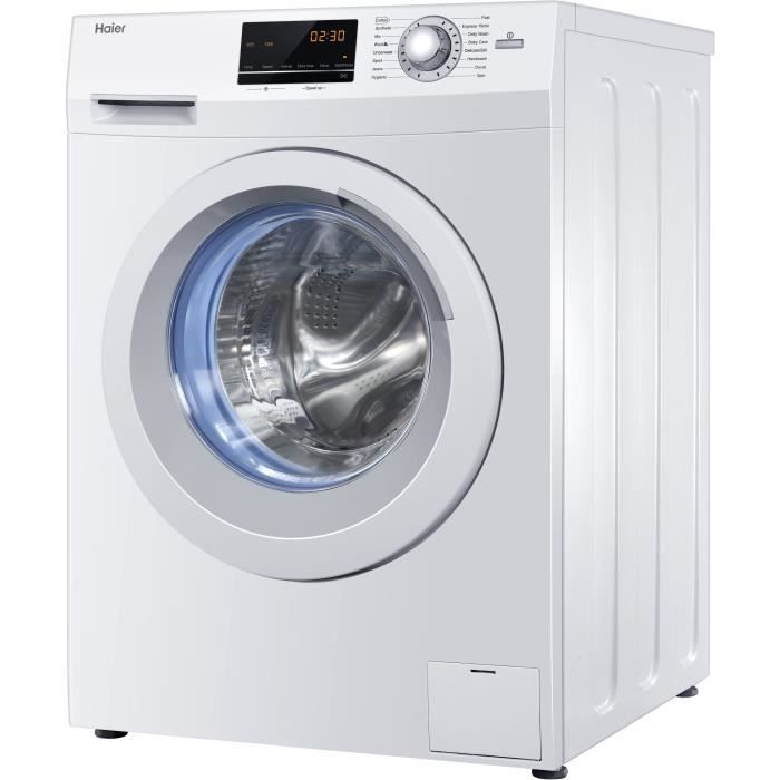 Lave Linge séchant HAIER HWD8436 Frontal Lav 8kg / Sech 5 kg pas cher - Lave linge Cdiscount