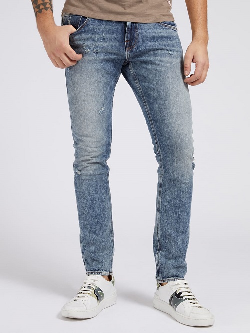 JEAN SUPER SKINNY CHRIS Guess Blue - Jeans Homme Guess
