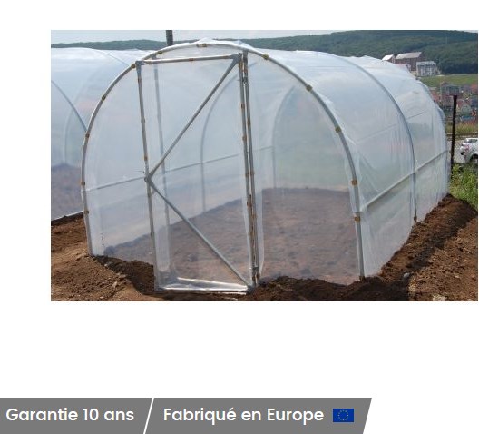 Serre tunnel maraîchère 13.5 m² MyMaisoon pas cher - Serre de Jardin Gamm Vert