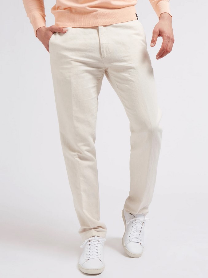 PANTALON MARCIANO LIN Guess White - Pantalon Homme Guess