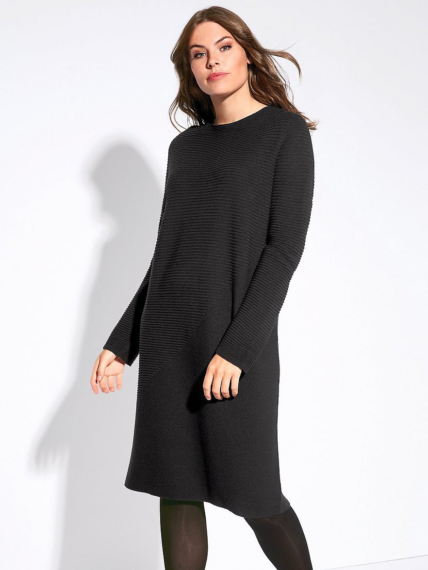 Persona by Marina Rinaldi Robe en maille manches longues noir 