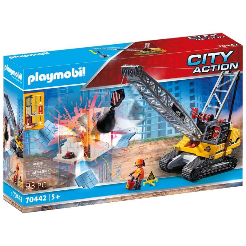 Playmobil 70442 Dragline avec mur de construction