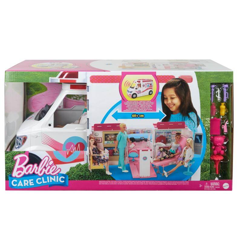 Poupée Barbie Mattel - Barbie, Ken et leur véhicule médical - Jouets PicWicToys