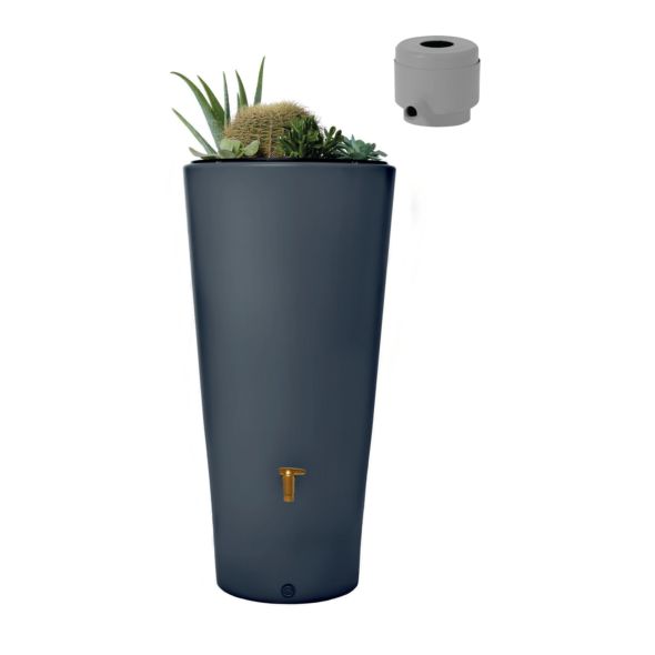 Récupérateur d'eau GARANTIA Vaso 2en1 220 L Graphite - Récupérateur d’eau Gamm Vert