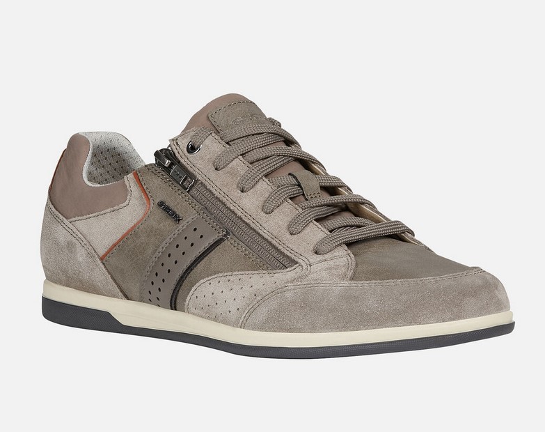 Sneakers RENAN Geox Taupe pas cher - Baskets Homme Geox