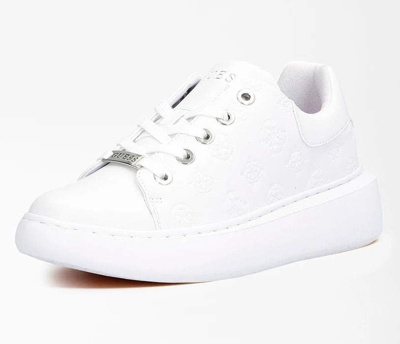 SNEAKERS BRADLY LOGO GAUFRE Guess Blanches