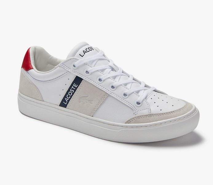 Sneakers Courtline Traditional Lacoste en cuir