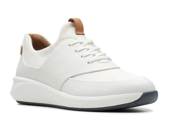 Clarks Un Rio Lace Sneakers Blanches
