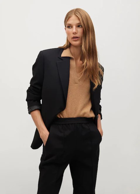 Mango JAMES Veste de costume structurée Noir - Veste Femme Mango