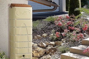 Récupérateur d'eau de pluie FITT 650 Litres Beige pas cher - Récupérateur d'eau de pluie Bricomarché