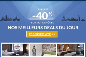 Accor Hotels pas cher Réservation : Jusqu'a -40% sur votre hotel