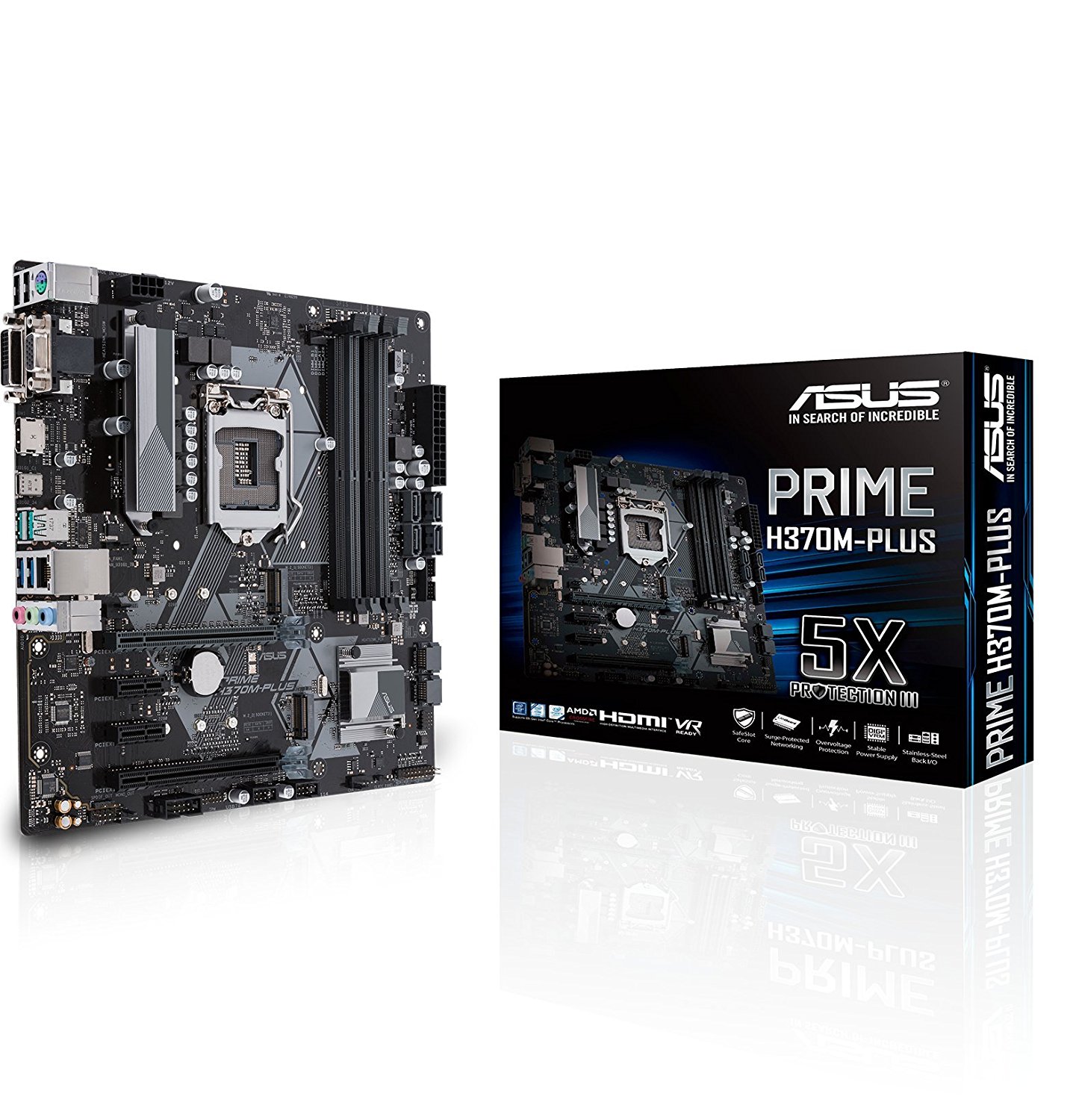 ASUS PRIME H370M-PLUS Carte Mère Intel Micro ATX Socket LGA 1151