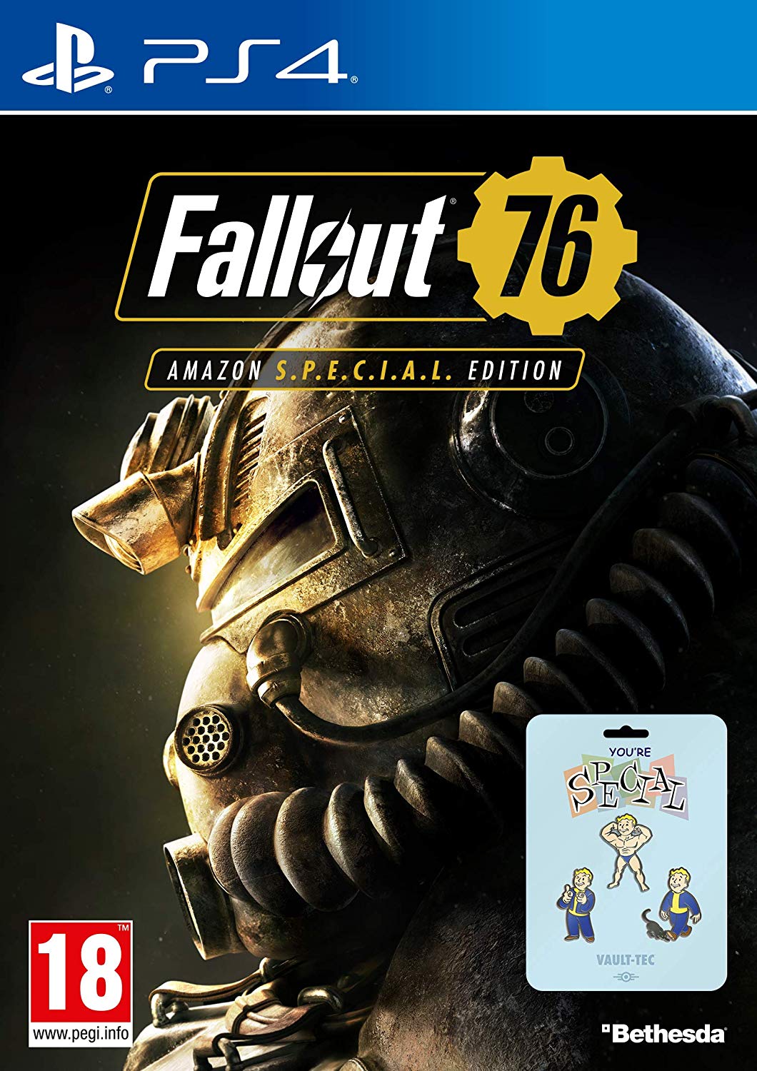 Jeu PS4 pas cher - Fallout 76 - Amazon S.P.E.C.I.A.L édition (3 pins)