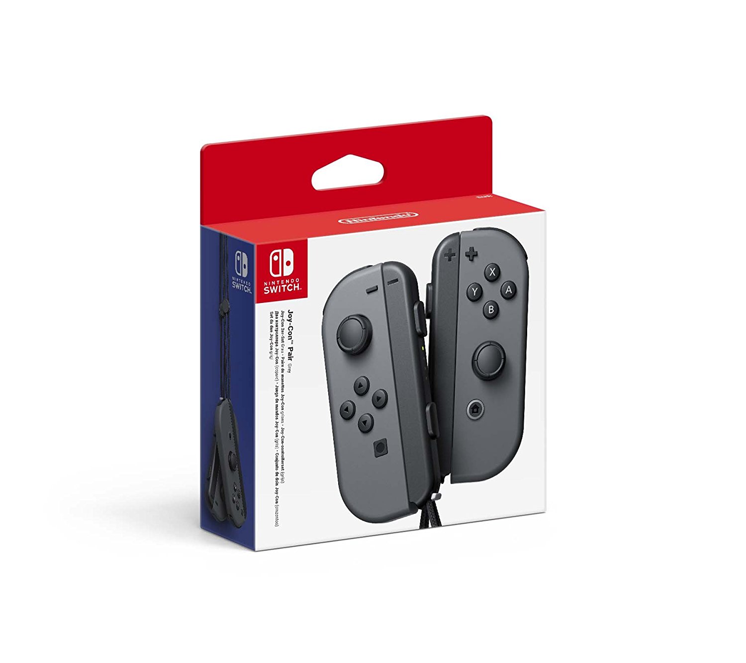 Accessoires Console Nintendo Switch pas cher - Paire de manettes Joy-Con gauche/droite - gris