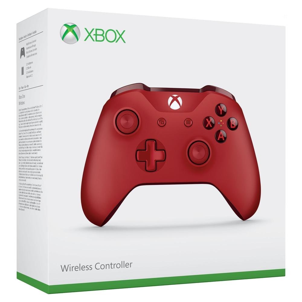 Accessoires console Xbox One pas cher - Manette sans fil rouge