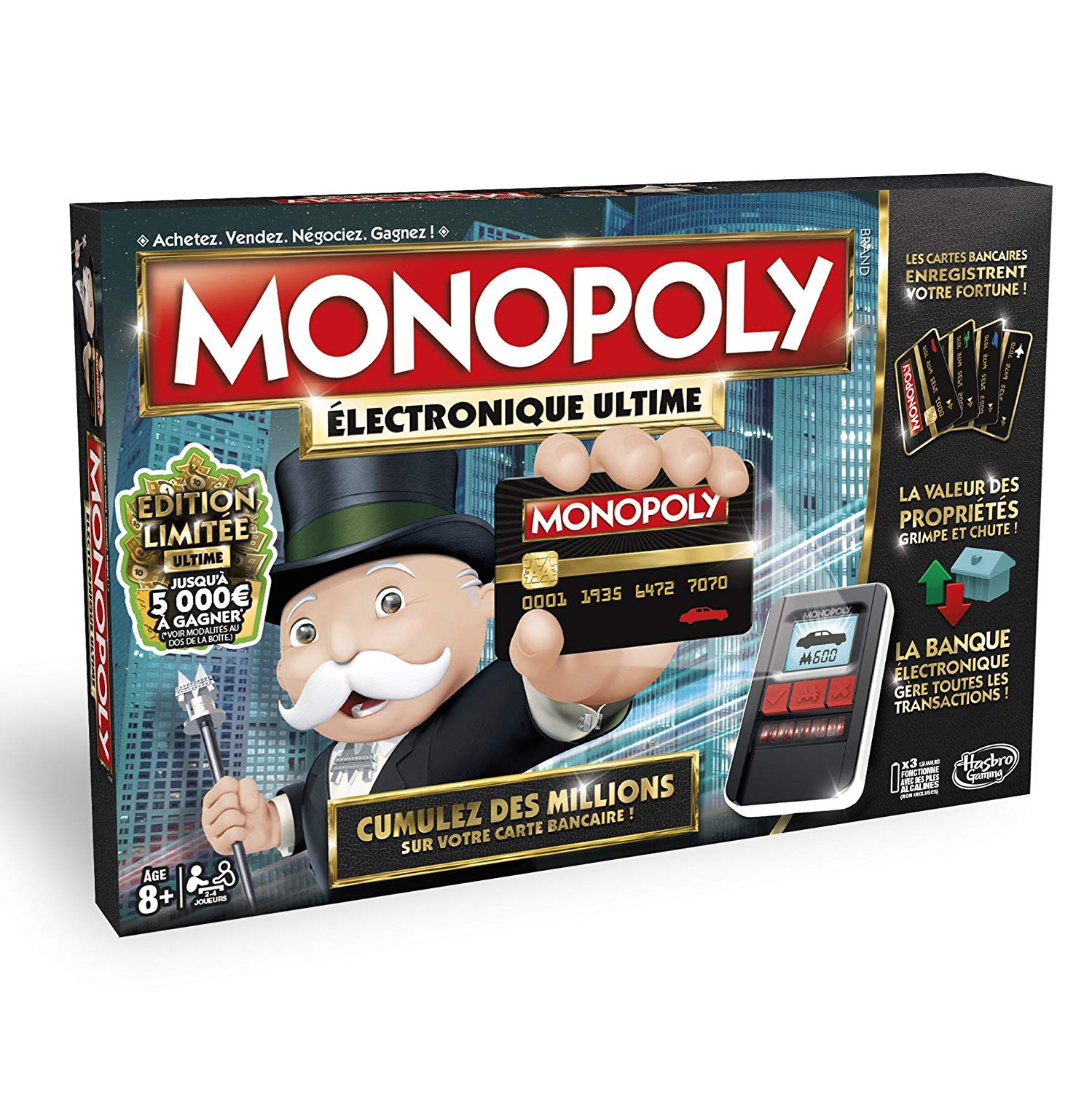 Jeu pas cher Hasbro - Monopoly Electronique Ultime