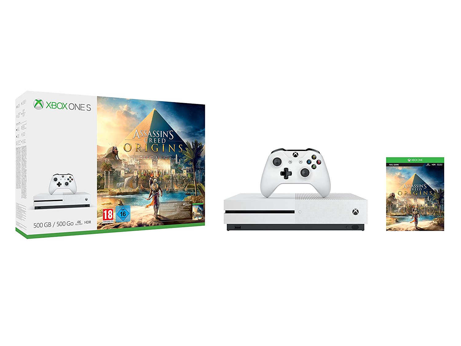Pack Xbox One S 500 Go Assassin's Creed Origins, Console pas cher Amazon