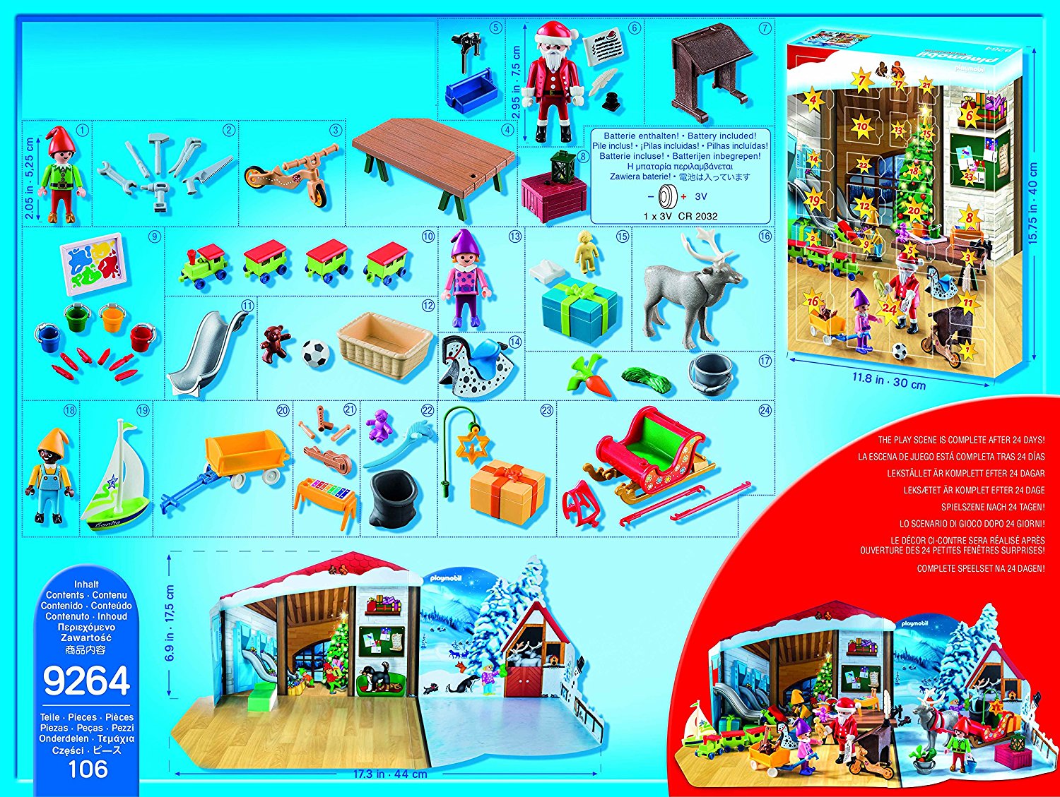 Calendrier Avent Playmobil - Fabrique du Père Noël