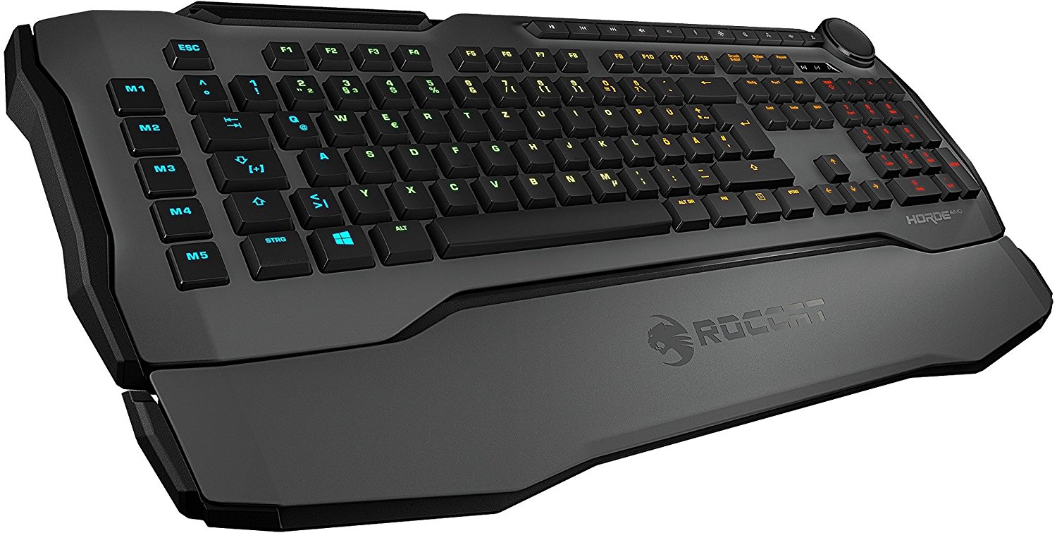 ROCCAT Horde AIMO - Clavier Gaming Membranical RGB Gris, Clavier pas cher Amazon