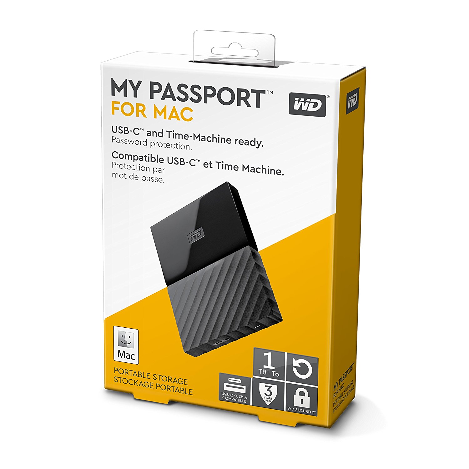 WD My Passport pour Mac Disque Dur Externe Portable 1 To
