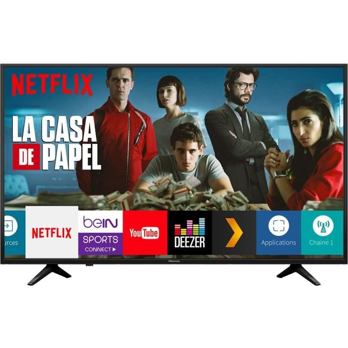 TV 4K pas cher - le téléviseur 4K HiSense H50A6140 à 300 €