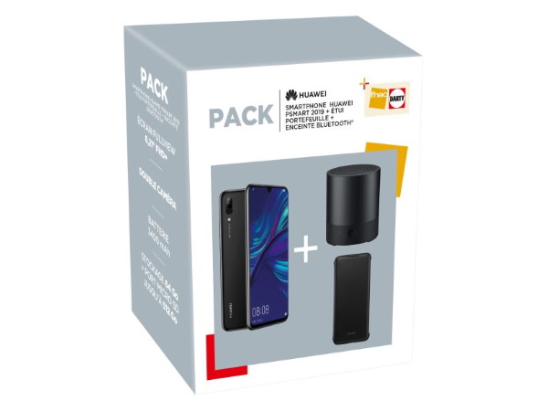 Le pack Huawei P Smart 2019 64 Go + enceinte Bluetooth + étui à 179 €