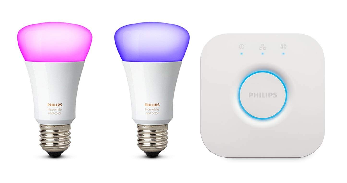 Eclairage pas cher - Le kit Philips White & Color (2 ampoules) à 80 €