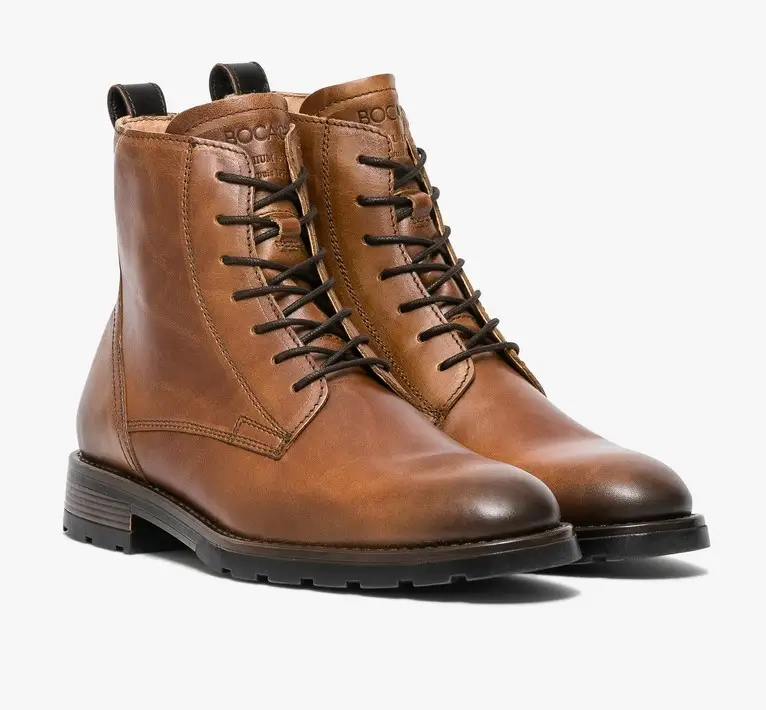 BOOTS GUILLO Bocage Homme en cuir Cognac