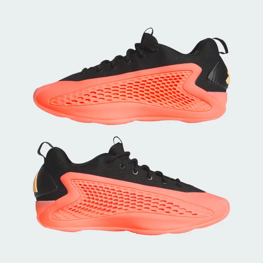 ADIDAS Chaussures de Basketball Homme Anthony Edwards 1 Low Rouge acide/noir noyau/orange acide