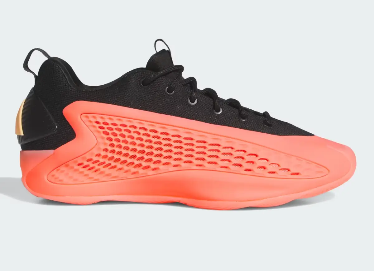 ADIDAS Chaussures de Basketball Homme Anthony Edwards 1 Low Rouge acide/noir noyau/orange acide