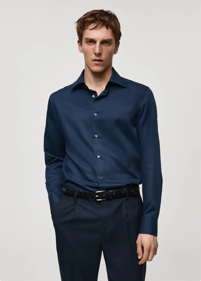 MANGO DESIGNED BY BOGLIOLI Chemise Homme slim-fit coton Tencel