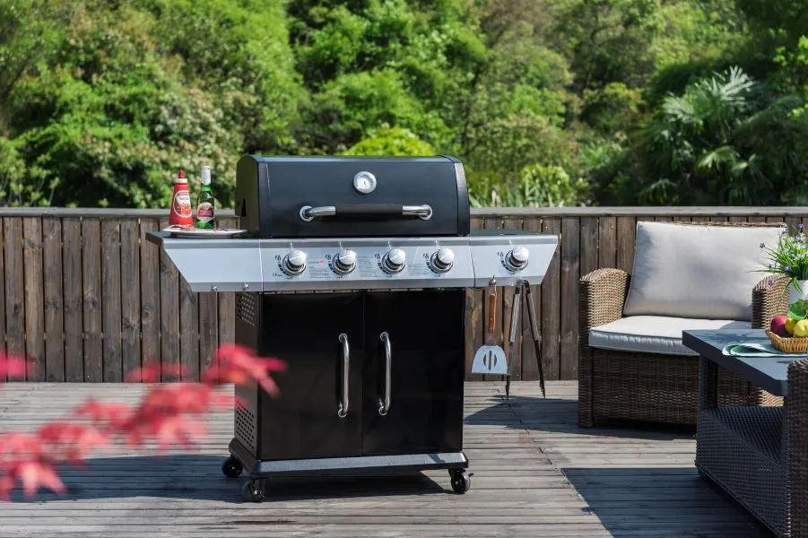 Barbecue à gaz DUKE COOKING BOX 4 Feux + side pas cher - Soldes Barbecue Cdiscount