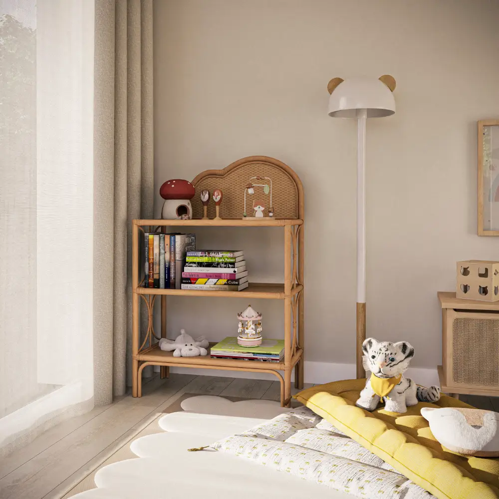 Etagère basse Enfant NAHIA décor nuage - Maisons du Monde