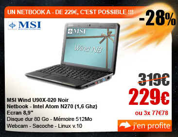 MSI  Netbook MSI Wind U90X-020 