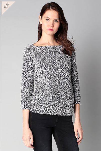 Pull imprimé graphique Sarah Indigo Ikks women