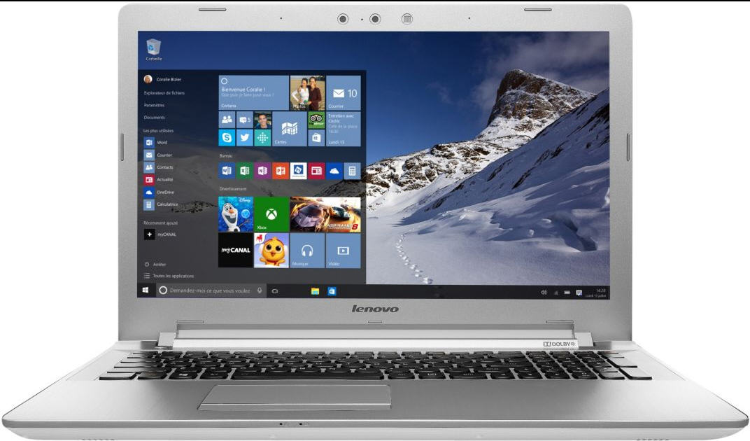 Ordinateur Portable LENOVO W10 Z51-70-7FR