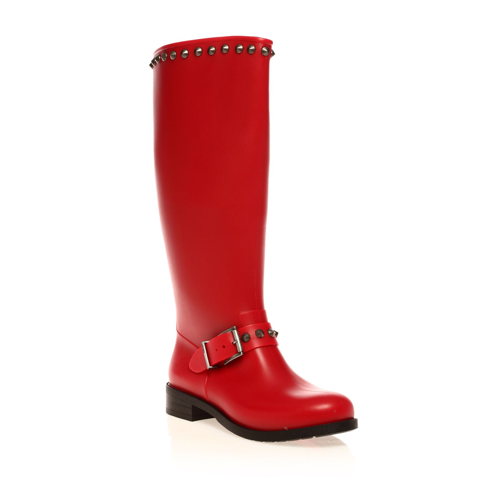 Hi Stud Bottes de pluie rouge Diesel