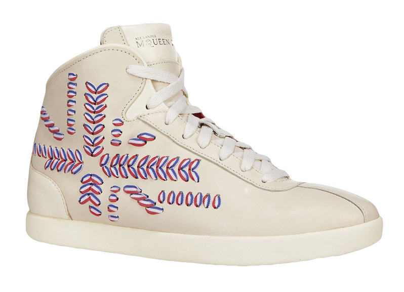 Tennis montantes en cuir Alexa Ecru Puma Alexander McQueen