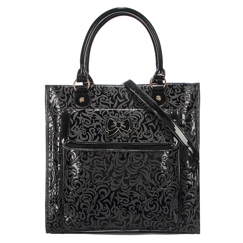 Sac shopper vernis Paradis Noir Lollipops