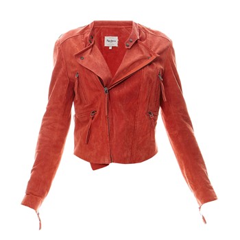 Pacific Veste en cuir corail Pepe Jeans London