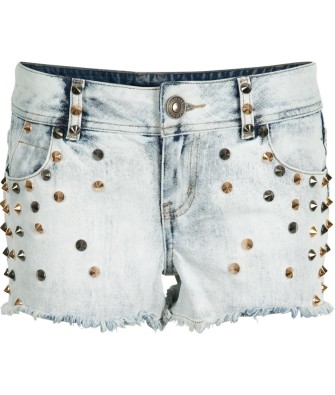 Short en Jean clouté bleach