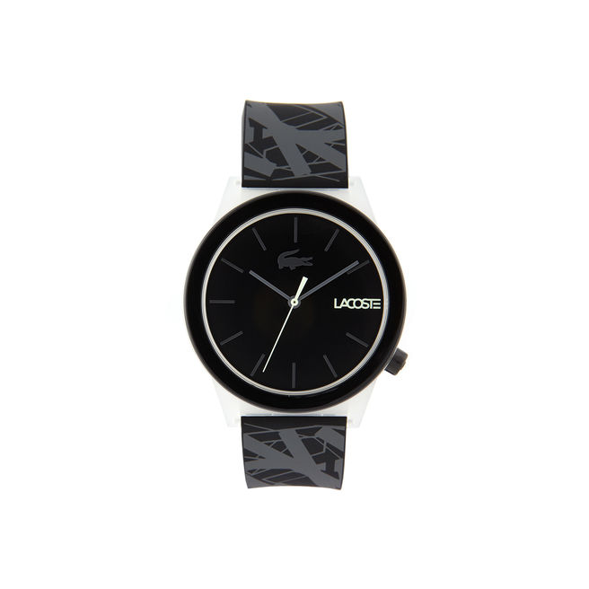 Montre Motion Homme Lacoste avec Bracelet en Silicone Noir