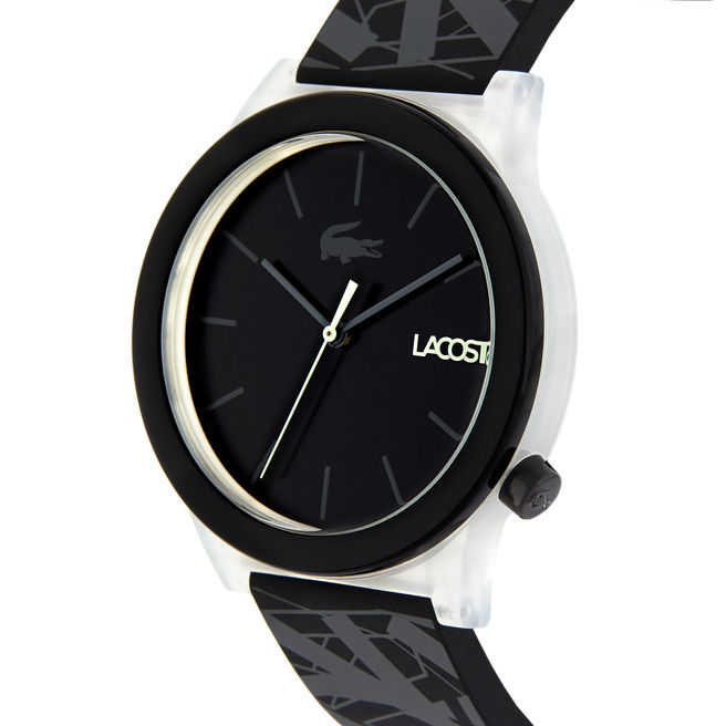 Montre Motion Homme Lacoste avec Bracelet en Silicone Noir - Montre Homme Lacoste