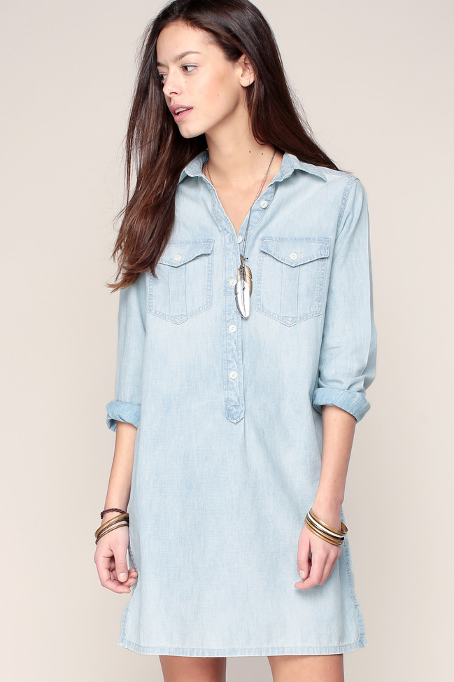 Robe chemise denim indigo Denim and Supply Ralph Lauren